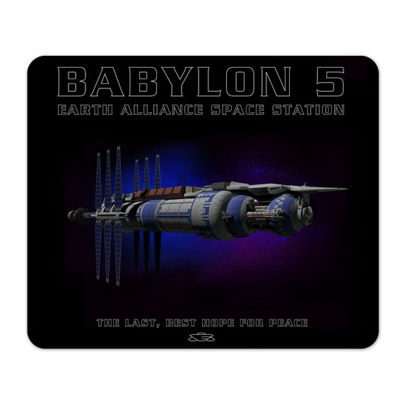 Babylon 5 Space Station 1/4" Thick Mousepad