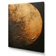 thumbnail image 2 of Designart "Moon'S Bronze Beam I" Moon Canvas Art Print, 2 of 7