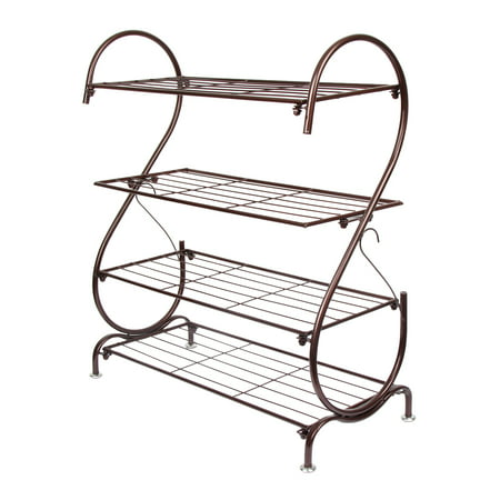 Iron Multi-layer Shoe Rack Storage Organizer Cabinet Multifunctional Metal Shoe Stand for Closet Bedroom & Entryway - Easy to Assemble - No Tools Required by