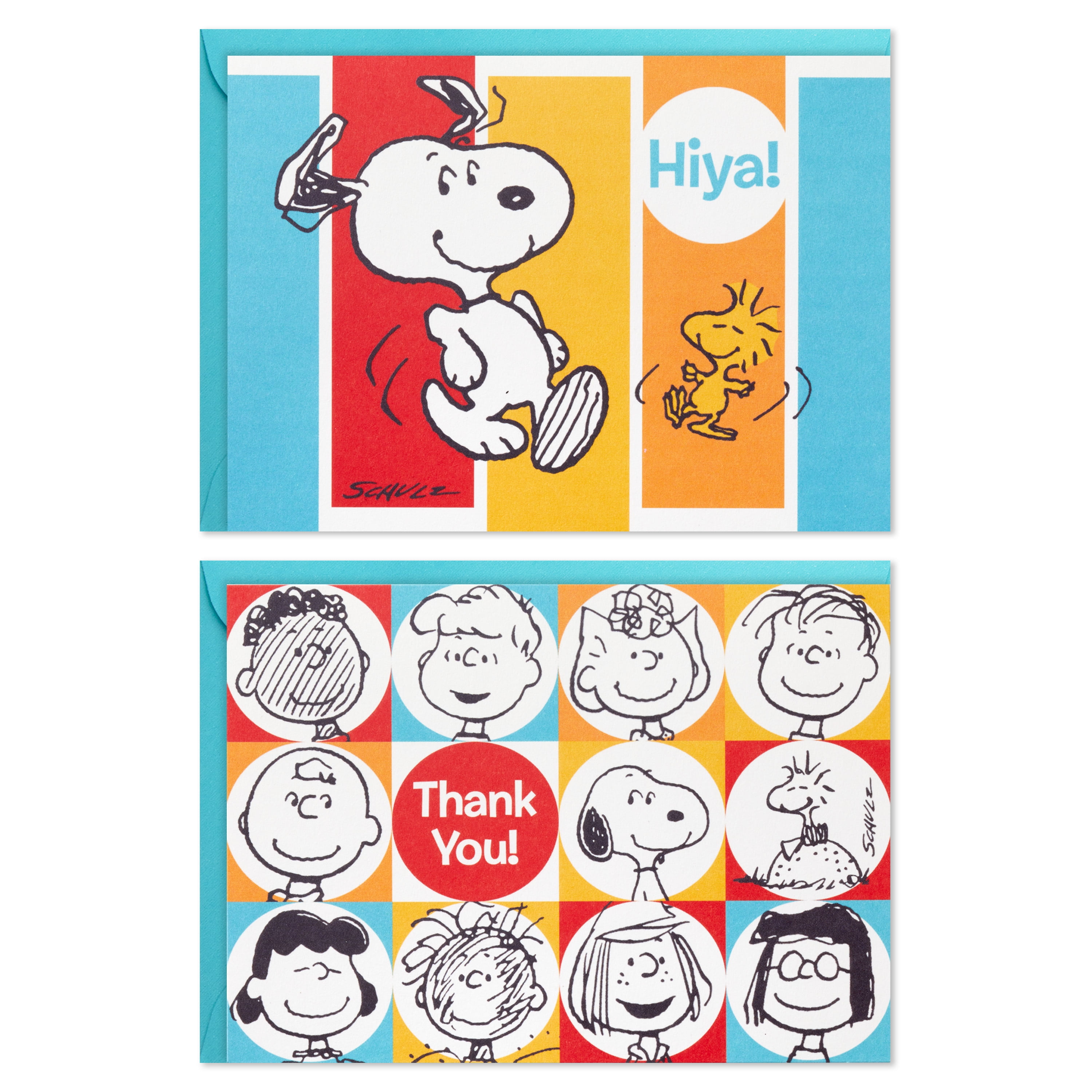 Hallmark Blank Thank-You Notes and Note Cards, Peanuts Designs, 50 ct.