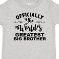 thumbnail image 4 of Inktastic Officially the World's Greatest Big Brother Boys Toddler T-Shirt, 4 of 5