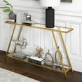 thumbnail image 7 of Evelyn&Zoe Yair 52" Wide Rectangular Console Table, Brass, 7 of 7