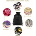 thumbnail image 3 of 30 Pcs Satin Cloth Gift Bags, For Christmas Party、Kids Classroom, Wedding, Birthday, or Baby Shower Party Favors, Christmas，July Fourth, Jewelry, 3x4 inches with Drawstring for Small Business, 3 of 4