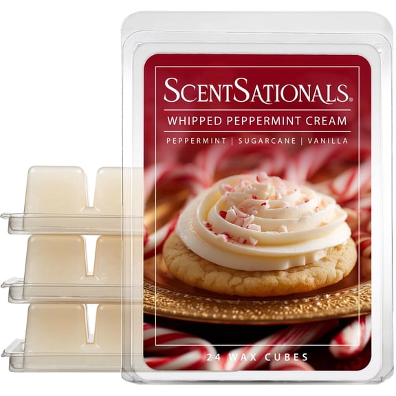 Scentsationals Christmas Wax Melts, Wax Cubes Strong Scent - Holiday Collection - Long Lasting Scented Wax Melts for Warmer, 2.5 oz (4-Pack)