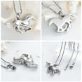 thumbnail image 3 of Stainless Steel Horse Cremation Urn Pendent for Ashes and Chain Human Pet Ash Holder Memory Necklace for Cremation Ashes Keepsake Memorial Jewelry, 3 of 6