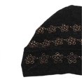 thumbnail image 1 of Turban Head Wraps Easy Wearing Lace Material Convenient Practical Double Layer Hair Hat for Daily WearBlack, 1 of 3