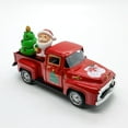 thumbnail image 4 of Christmas Red Truck Decoration,Vintage Farmhouse Metal Trucks Green Red Pickup Tiered Tray Decor for Tabletop Home Kitchen Centerpiece Decorations,Christmas Truck with Mini Santa Tree Decor, 4 of 5