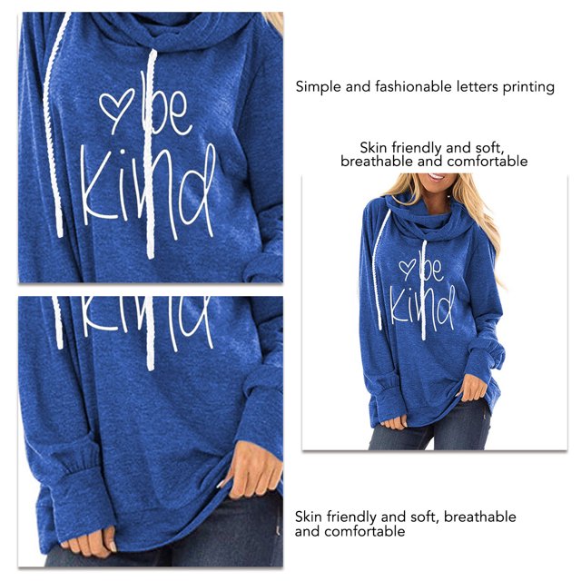 Sudaderas con capucha informales para mujer sudaderas con capucha para mujer estampado de letras fáciles de combinar transpirables amigables con la piel para la vida diaria ANGGREK Otros