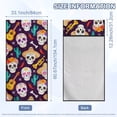 thumbnail image 5 of ZUXONGSY Car Seat Cover Towel Sugar Skull Sombrero Purple Print Cars Sport Towel Seat Cushion Non-Slip Auto Seat Towel Covers for After Gym Workout, Running, Beach Sports, 5 of 8
