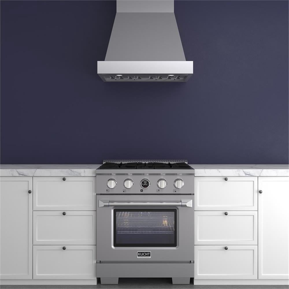 Pemberly Row 30" 4.2 cu. ft. 4 Burners Dual Fuel Range for Natural Gas in Steel