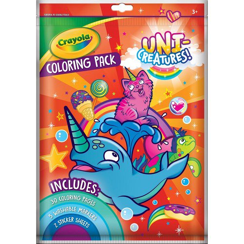 CRAYOLA UNI-CREATURES BIG COLORING PACK - Walmart.com - Walmart.com