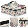 thumbnail image 2 of Iauyy Casserole Carrier for Hot Food Insulated Casserole Travel Carry Bag with Lid Food Warmer Bag for Party/Picnic,Butterflies and Wildflowers, 2 of 7
