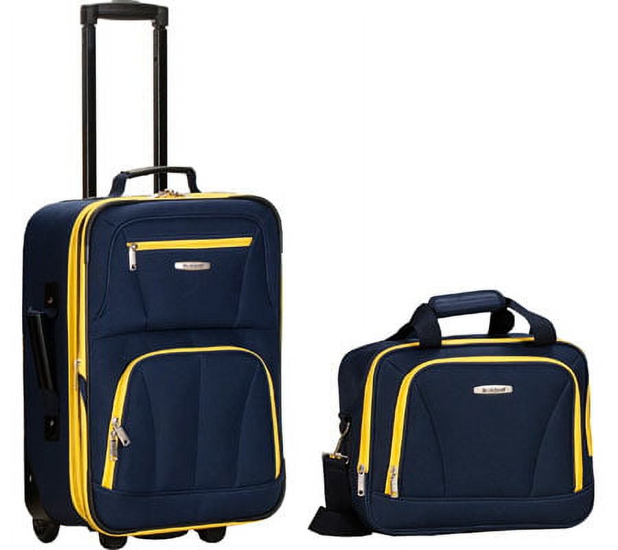Rockland Fashion Softside Upright 2 Piece Luggage Set F102