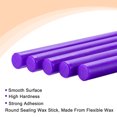 thumbnail image 3 of Uxcell Seal Wax Sticks Round for Wax Seal Stamp Cards Purple 5Pcs, 3 of 6