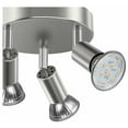 thumbnail image 3 of Luz de techo para baño Iluminación Led Lámpara de techo para baño Cromo 3 puntos ajustables Ip44 Gu10 Litzee Luz de techo para baño, 3 of 6