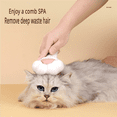 thumbnail image 4 of Cute Paw-Shaped Cat Brush with Release Button Deep Fur Removal and Easy Cleaning for All Cat Breeds, 4 of 5