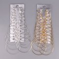 thumbnail image 5 of Accesorios para pendientes de oro Anillo para oreja grande exagerado Juego combinado de 12 pares Pendientes de deseos, estilo versátil ideal para desear, 5 of 5