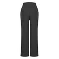 thumbnail image 4 of ZHYou No Boundaries Casual Pants for Women,High Waisted,Flare,Stretchy,Wide Leg,Pull On,Lounge Trousers for Casual Wear,Black,Size M, 4 of 7