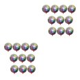 thumbnail image 2 of Shengyu 10 Pieces Birthday Balloons Gradient Large Size 4D Stereo House Balloon Room Decorations Kit 22 Inch Photo Props for Baby Shower Colorful 2Set, 2 of 6