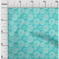 thumbnail image 1 of oneOone Organic Cotton Voile Fabric Circle Block Printed Fabric 1 Yard 42 Inch Wide, 1 of 4
