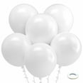thumbnail image 1 of Globos Bezente de látex blancos de 18 cm, 30 unidades, para decoración de fiestas, 1 of 8