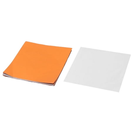 Aluminum Foil Chocolate Packaging Baking Tinfoil Paper Orange 3 x 3 Inch