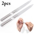 thumbnail image 1 of 2PCS Nail Files Double Side Stainless Steel Nail Buffers Manicure Polisher, 1 of 5