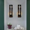 thumbnail image 5 of Wall Sconce 14.4 x 3.5 Inch, with Tea Light Candle Holder Antique Bronze Style Metal Wall Art Decorations for Living Room, Bathroom, Dining Room and Office, Set of 2, 5 of 7