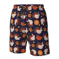 thumbnail image 4 of Logiee Turkey And Thanksgiving Print Mens Swim Trunks Quick Dry Board Shorts,Breathable Hawaii Beach Shorts Swimwear Bathing Suits-Small, 4 of 6