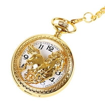 BKBP Galloping Horse Pocket Watch Great Watch for Grandpa Retro Pocket the Gifts Vintage Dad Necklace Chain Men's Watch