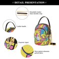 thumbnail image 4 of FORMRS Crossbody Bag for Women Quilted Travel Shoulder Cell Phone Purse with Chain Strap Handbag, Vibrant Dinosaur, 4 of 7