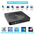 OWNTECH USB CD/DVD Disk Writer for Laptop Desktop PC, Portable Plug