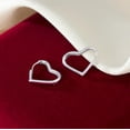 thumbnail image 5 of Solid 925 Sterling Silver 1.6CM Heart Hoop Earrings for Women Teens Minimalist Hoop Earrings Sweet Love Heart Earrings, 5 of 6