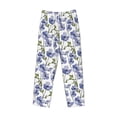 thumbnail image 6 of Daiia Blue Flax Flowers Men's Sleep Pant with Pockets and Drawstring,Pajama Pants-XX-Large, 6 of 9