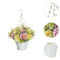 thumbnail image 6 of deevoka Artificial Hanging Flowers in Basket Chain Flower Pot for Garden Spring Lawn F, 6 of 9
