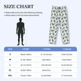 thumbnail image 2 of Mens Pajama Pants - Soft Sleep & Lounge Pants for Men, Elegant Cute Cartoon Cat Cuteness Casual PJ Bottoms Pants with Pockets, 2 of 5