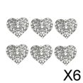 thumbnail image 1 of Colgantes de filigrana corazón Soledad 6 piezas extra grandes color plata, 1 of 9