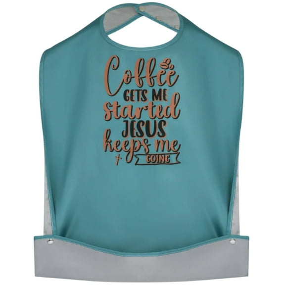 Funny Adult Bibs for Women & Men. Washable Reusable Clothing Protectors for Adults. Waterproof Backing   Built-In Crumb Catcher