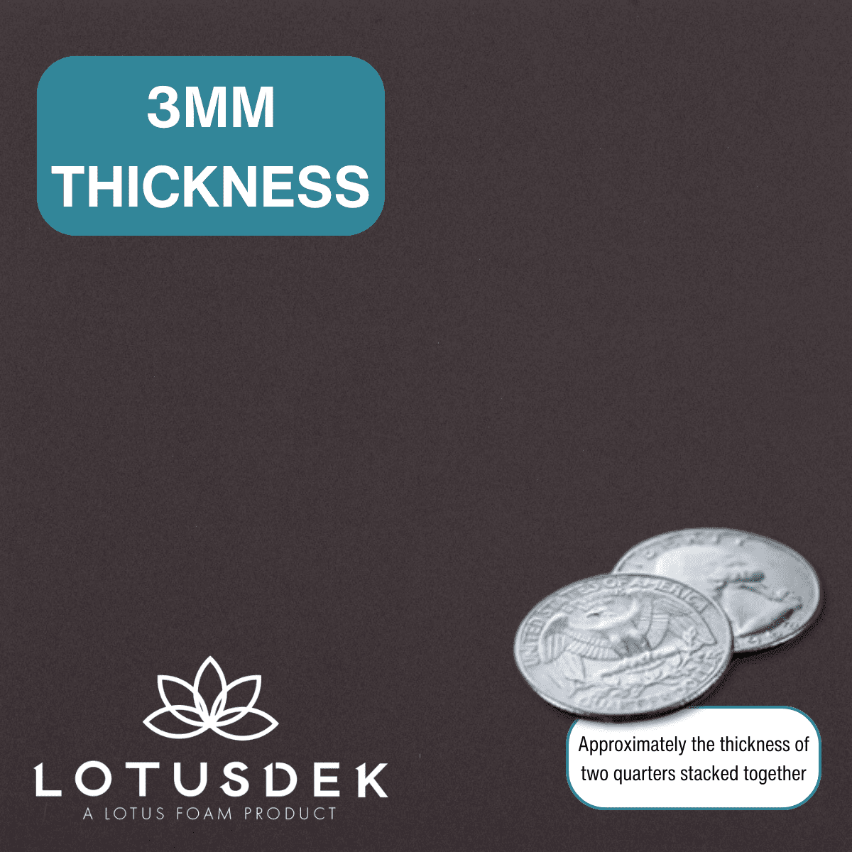 LotusDek 10 Pack of 10 Inch Squares GD150 3mm  - 10"x10" High Density Foam 130 kg/m3 for Cosplay, Costumes, Crafts - Warm Color Mix