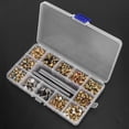 thumbnail image 1 of Rhinestone Rivets, Mixed Color Leather Rivets Kit Mixed Colors Practical Mixed Colors Rivets Set Studs Rivets  for Clothing for Leather for Craft for Bags, 1 of 8