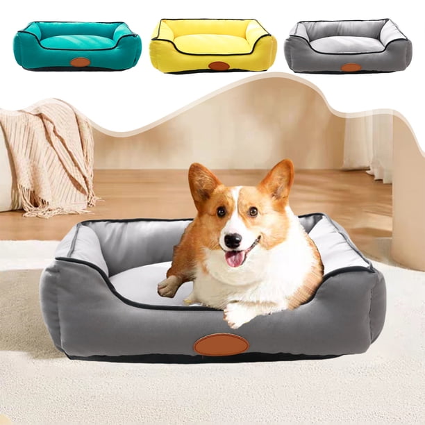 Cojín para Mascotas, Suave y Lavable, Color Azul | Sofá Cama para Perros y Gatos, Extraíble | 470 G | 48 X 35 X 10 Cm | Xal250612001Bu