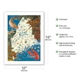 thumbnail image 2 of State of Maine Wildlife Map - New England - Vintage Pictorial Map by J.G. Shelley & Louis Koster c.1950s - Bamboo Fine Art 290gsm Paper (Unframed) 12x16in, 2 of 4