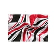 thumbnail image 4 of 5Pcs Women Square Scarf Scarves Leopard Printed Striped Polka Dots Pattern Kerchief Neckerchief 5pcs-50x50cm Warm Red White, 4 of 4