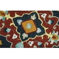 thumbnail image 4 of Hand Tufted Black, Rust and Beige Persian Style Antique Oriental Wool Area Rug, 4 of 10