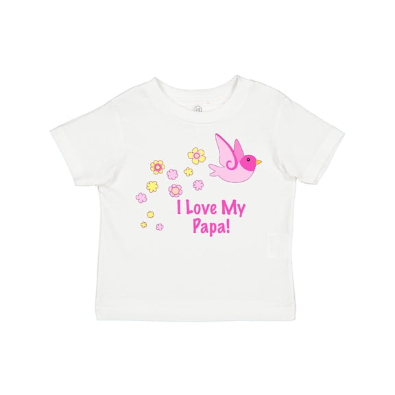 Inktastic I Love My Papa Girls Toddler T-Shirt