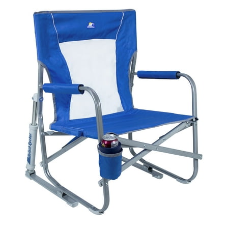 GCI Waterside Folding Aluminum Beach Chair - Saybrook Blue