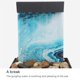 thumbnail image 5 of Naiovety Fuente de agua de para interiores Rockery y fuente de agua que fluye Cascada Decoración de oficina en casa (estilo D) Decoración del hogar, 5 of 5