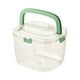 thumbnail image 3 of Wmhnj Cubo de hielo porttil de gran capacidad de 5 cuartos con tapa y correa de cuero - Frutero transparente para encimeras de cocina, picnics y fiestas., 3 of 8