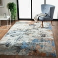 thumbnail image 4 of Ox Bay Serene 7' 9" x 9' 6" Blue and Gray Abstract Durable Performance Indoor Area Rug, 4 of 10