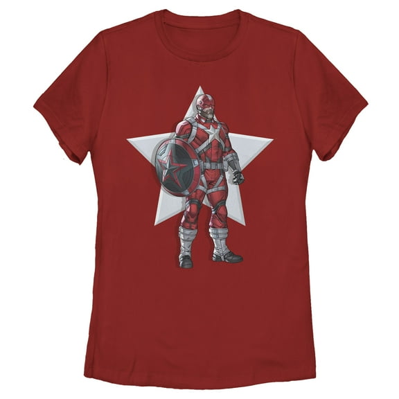 Women's Marvel Black Widow Guardian Hero  Graphic Tee Red Small